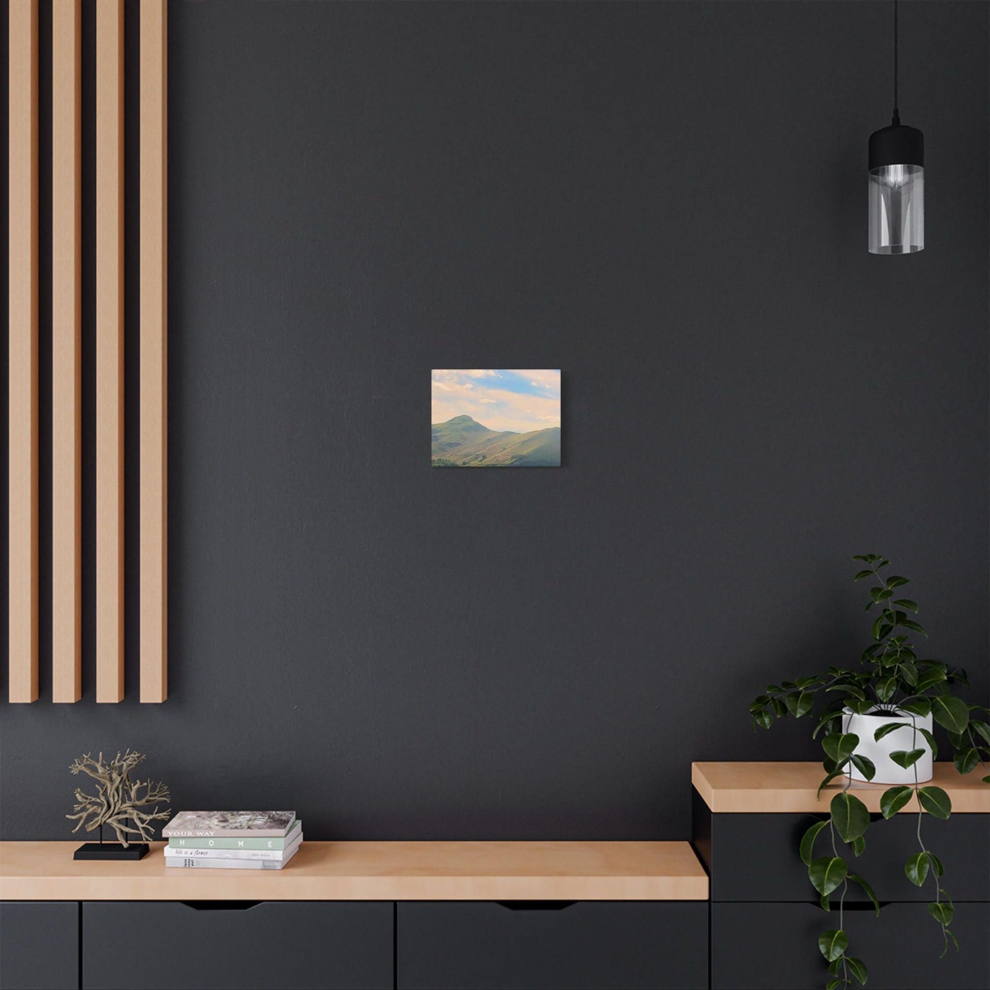 Canvas Print - Lake Mountain Sunset