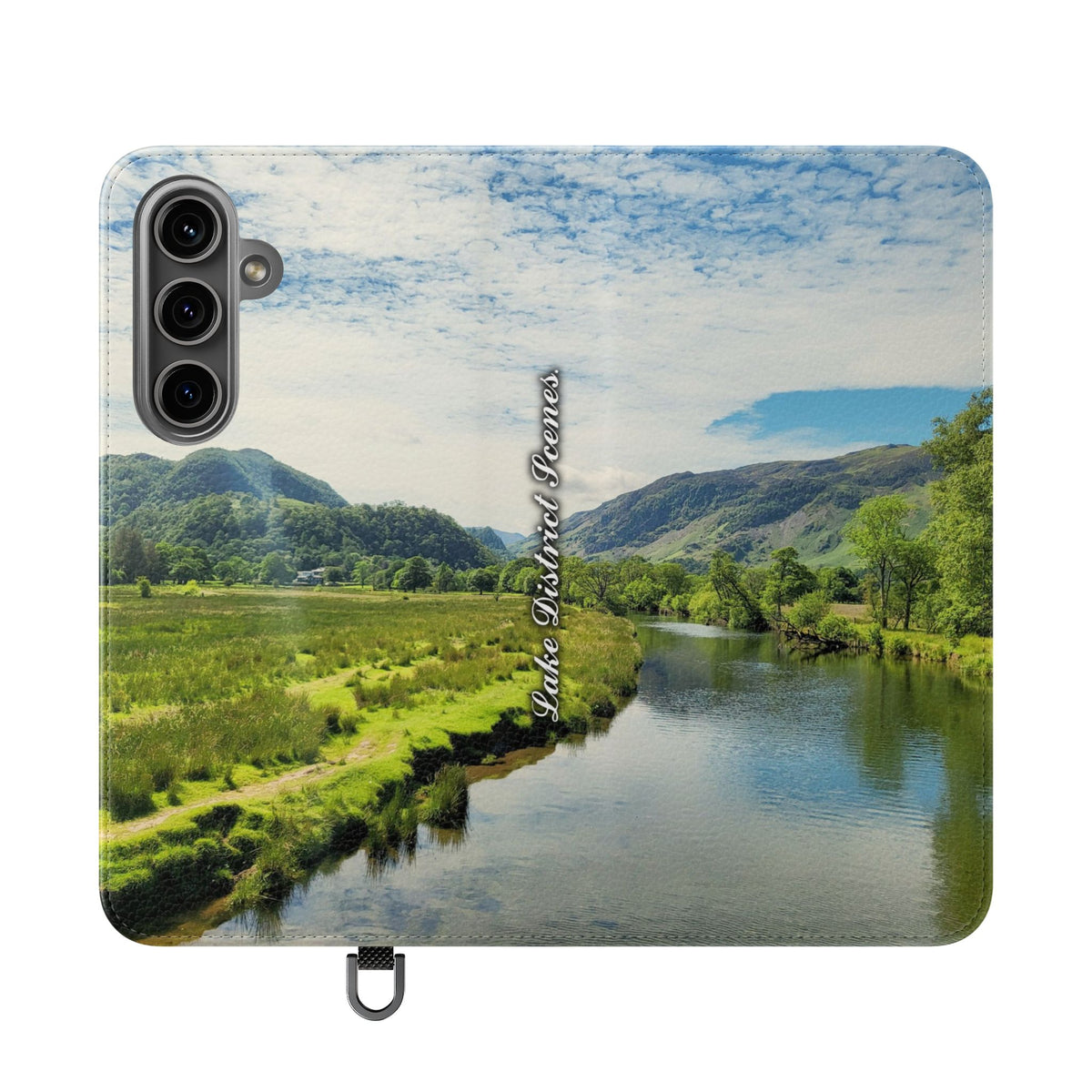 Lovely water Flip Phone Case — Nature Wallet Cover with Card Slots