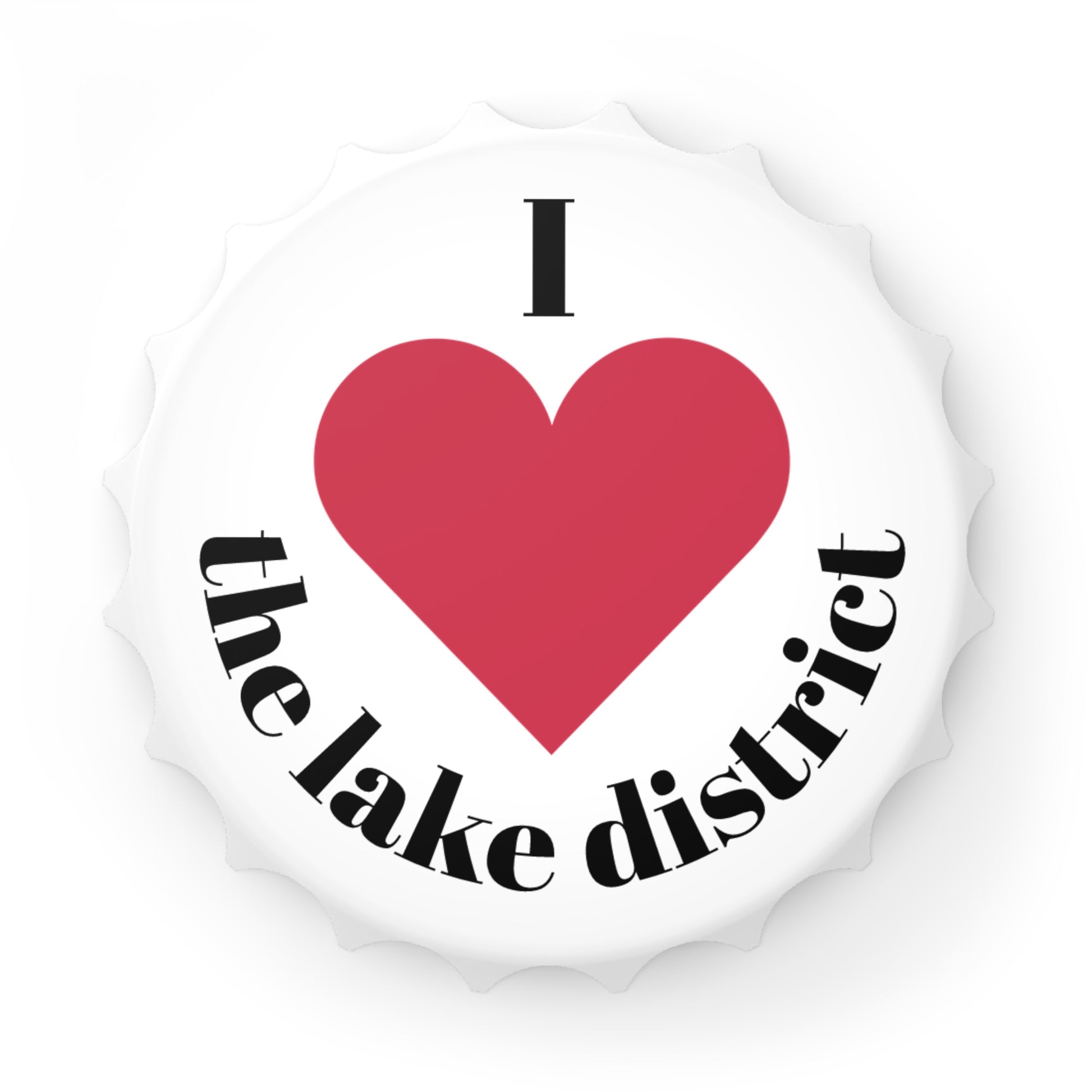 I Love the Lake District Bottle Opener