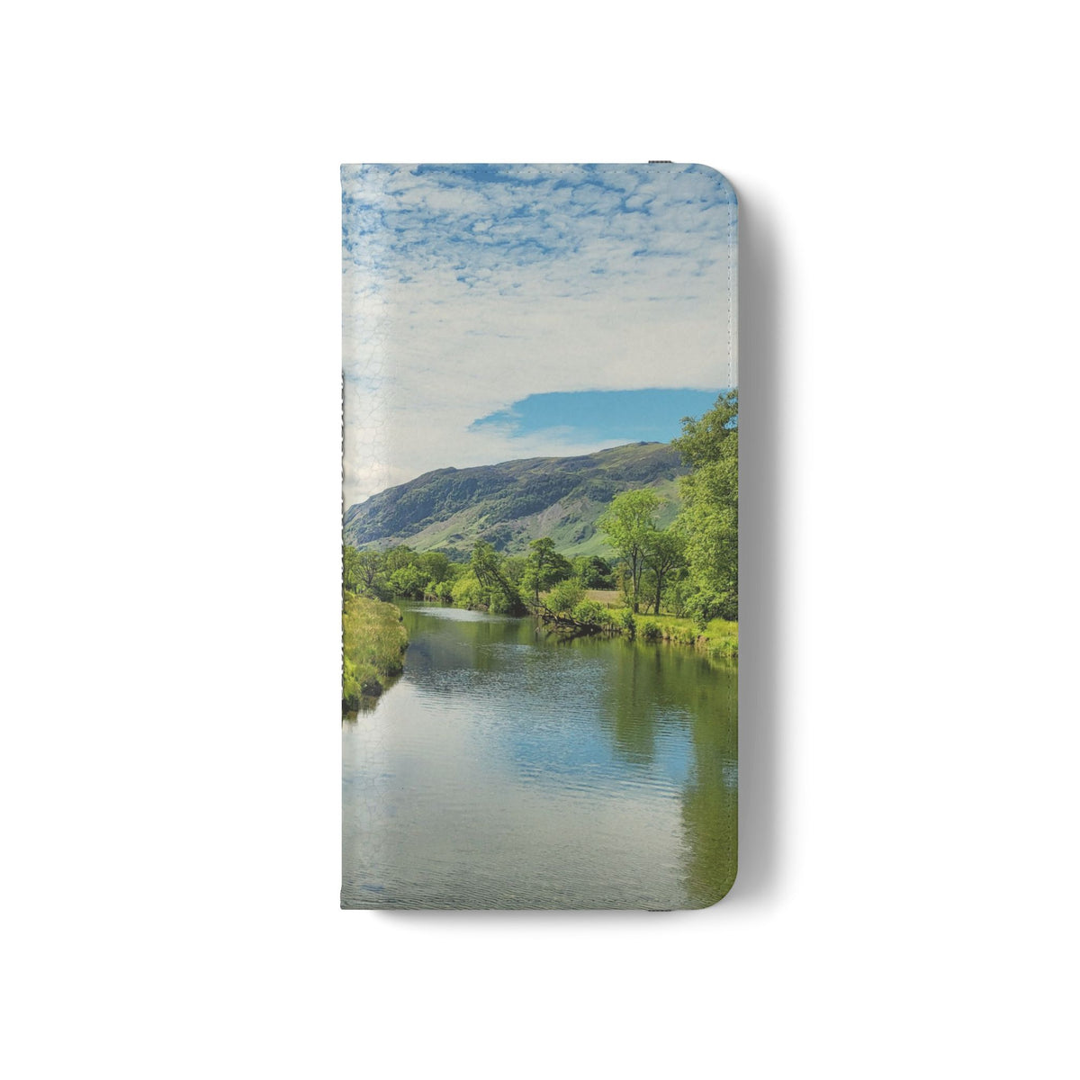 Lovely water Flip Phone Case — Nature Wallet Cover with Card Slots
