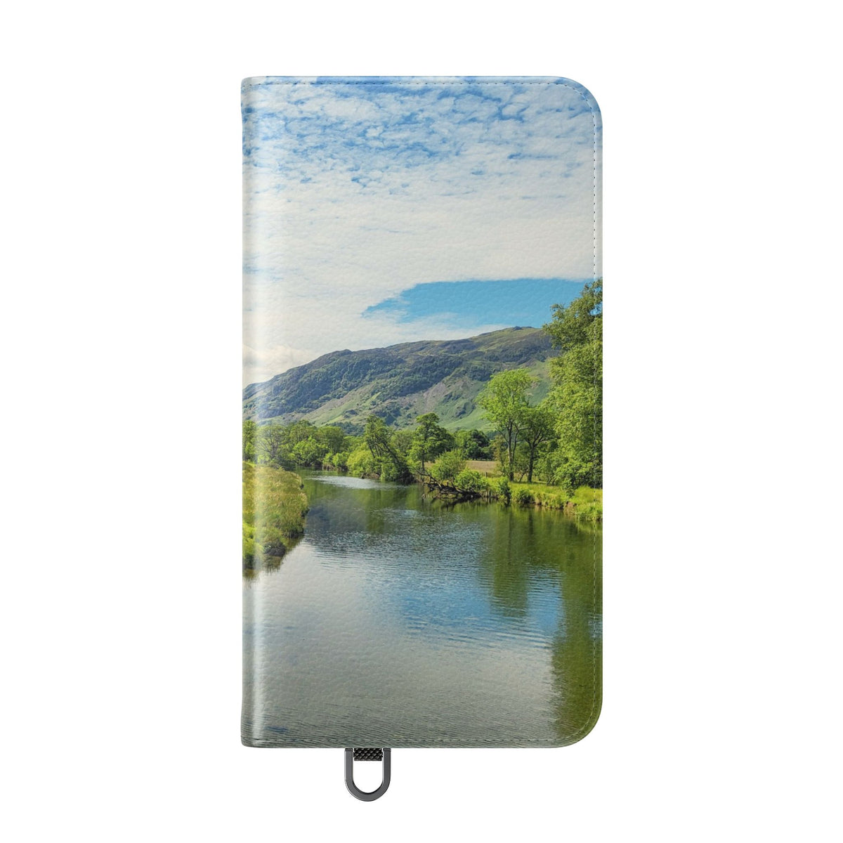 Lovely water Flip Phone Case — Nature Wallet Cover with Card Slots