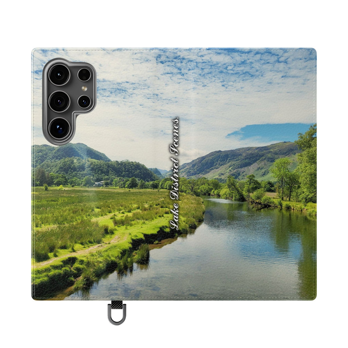 Lovely water Flip Phone Case — Nature Wallet Cover with Card Slots