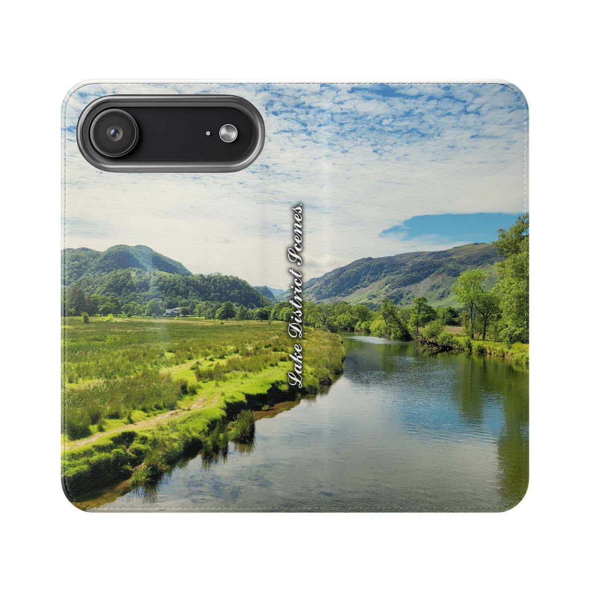 Lovely water Flip Phone Case — Nature Wallet Cover with Card Slots