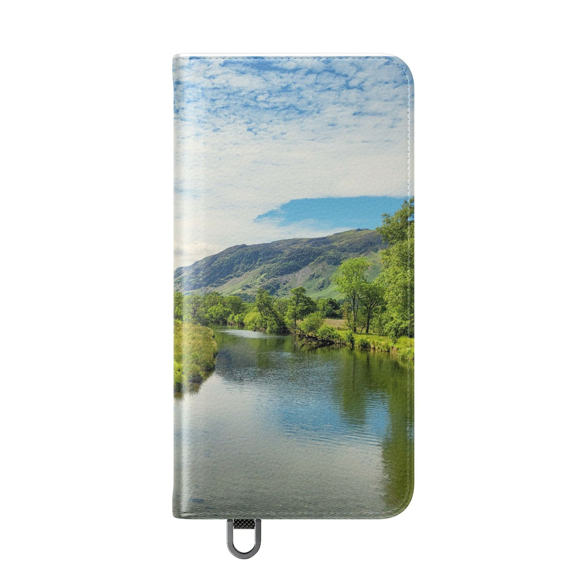 Lovely water Flip Phone Case — Nature Wallet Cover with Card Slots