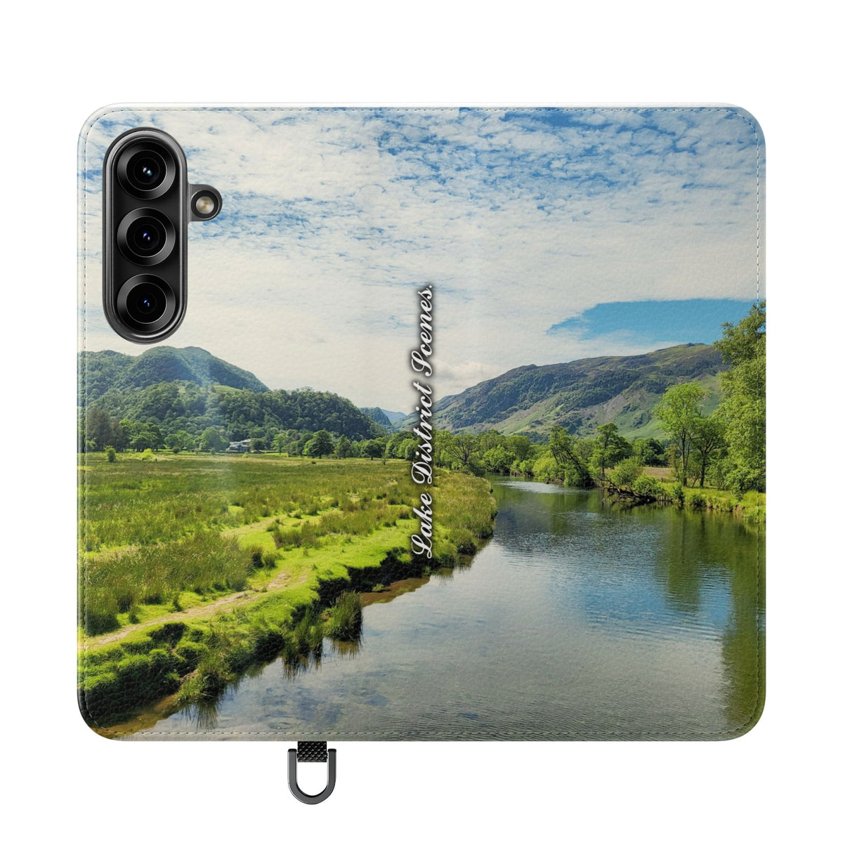 Lovely water Flip Phone Case — Nature Wallet Cover with Card Slots