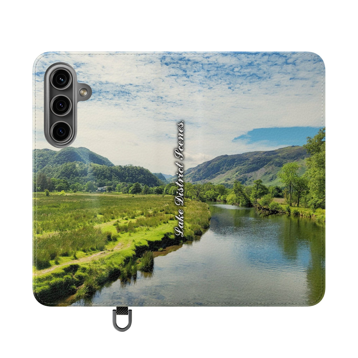 Lovely water Flip Phone Case — Nature Wallet Cover with Card Slots