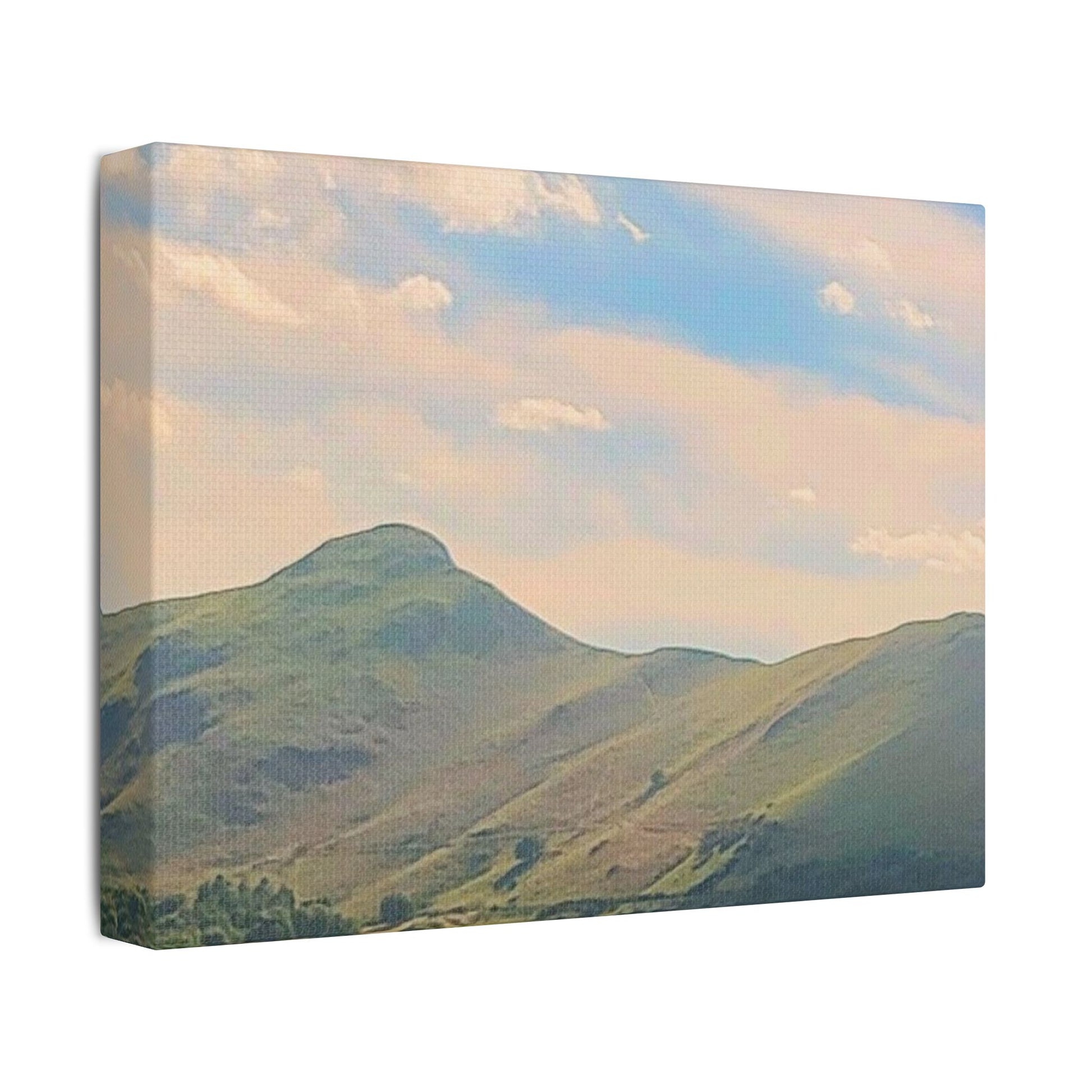Canvas Print - Lake Mountain Sunset