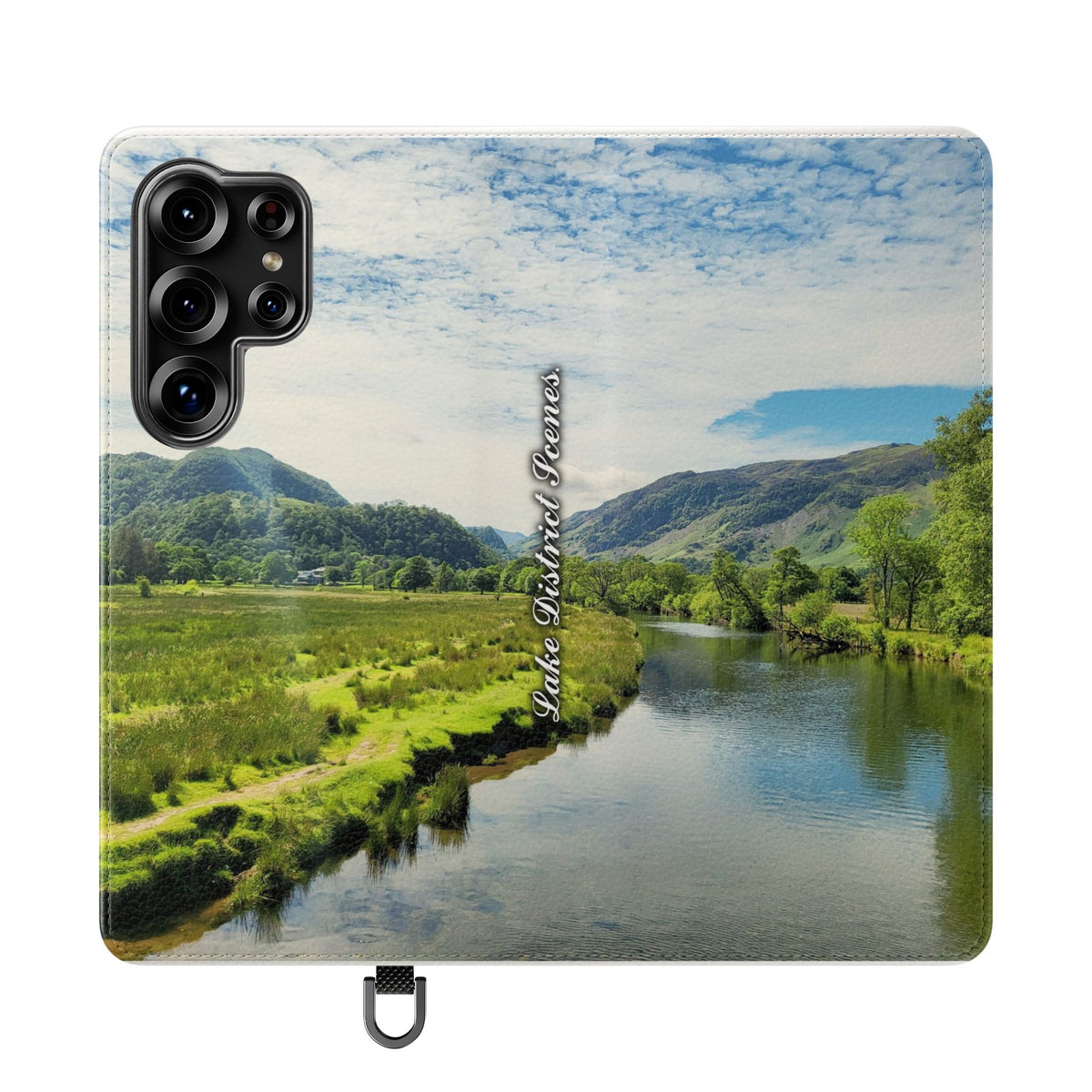 Lovely water Flip Phone Case — Nature Wallet Cover with Card Slots
