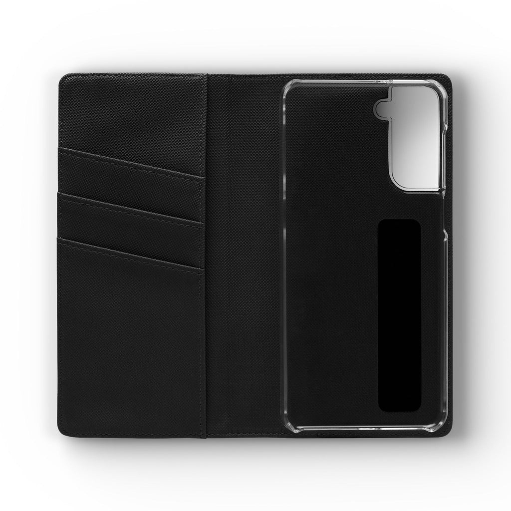 Lovely water Flip Phone Case — Nature Wallet Cover with Card Slots