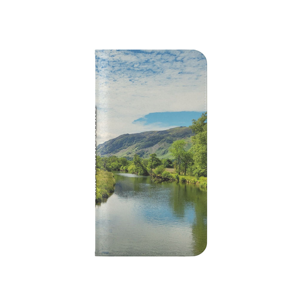 Lovely water Flip Phone Case — Nature Wallet Cover with Card Slots