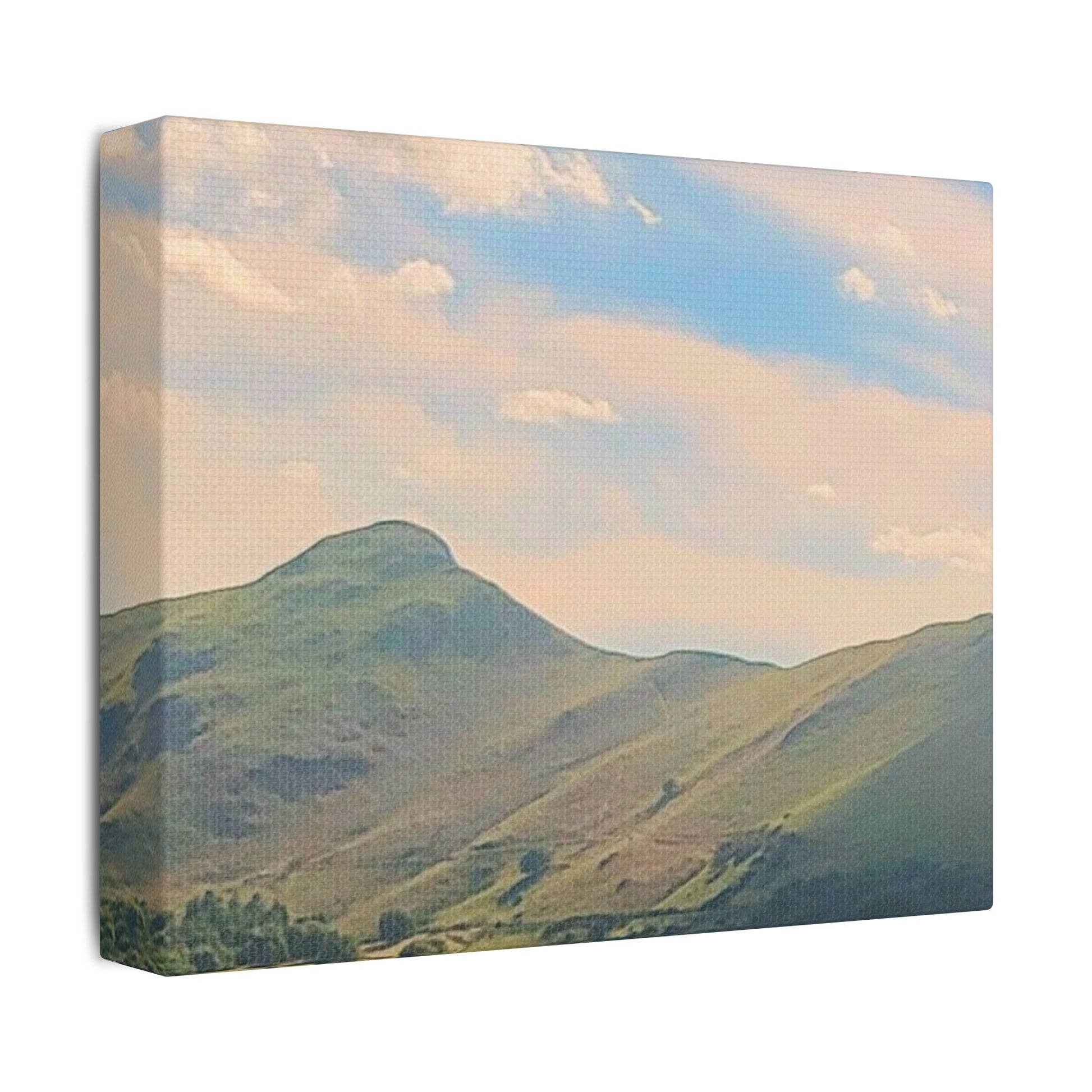 Canvas Print - Lake Mountain Sunset