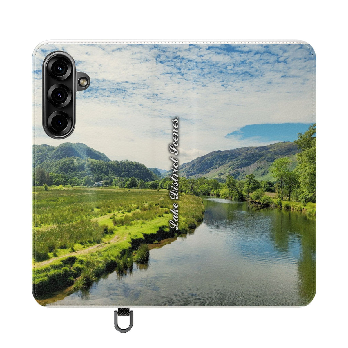 Lovely water Flip Phone Case — Nature Wallet Cover with Card Slots