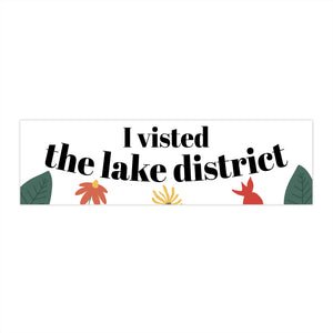 I Visited the Lake District – Bumper Sticker