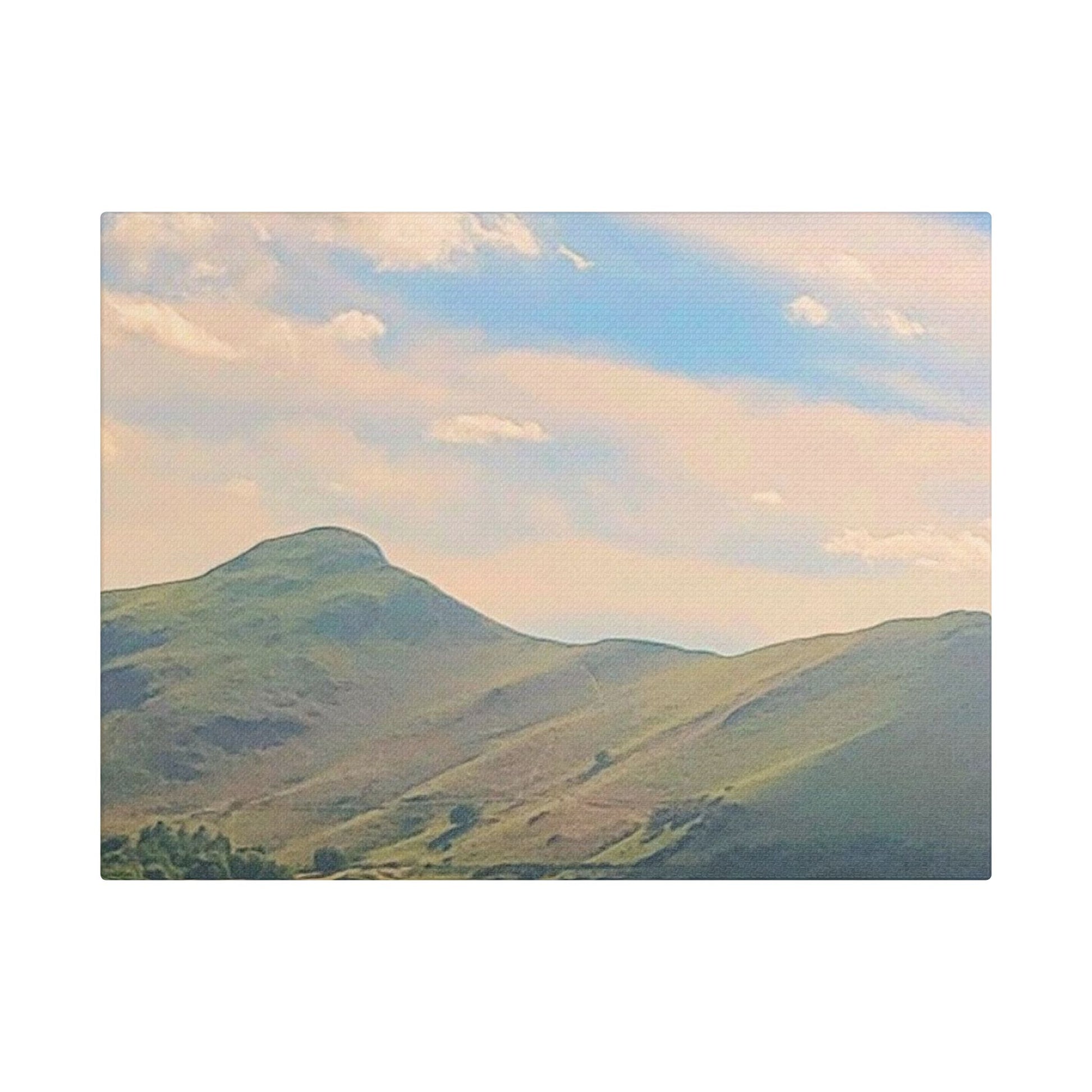 Canvas Print - Lake Mountain Sunset