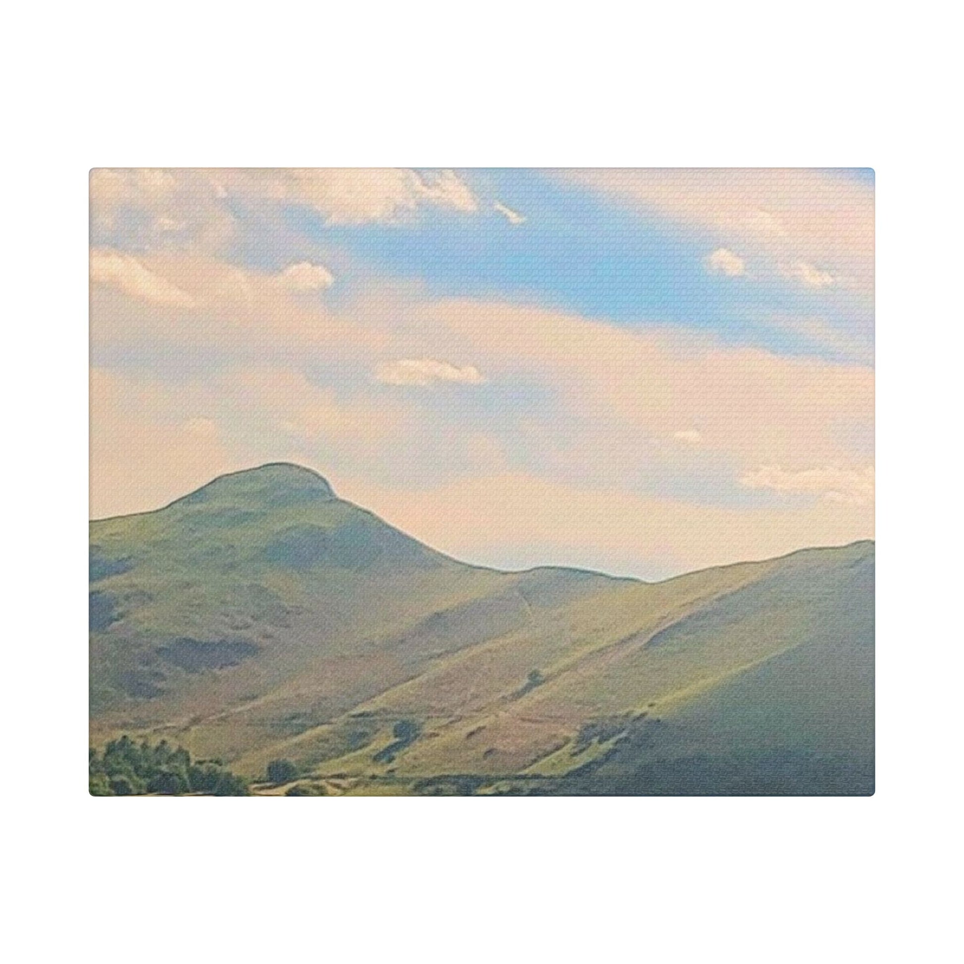 Canvas Print - Lake Mountain Sunset
