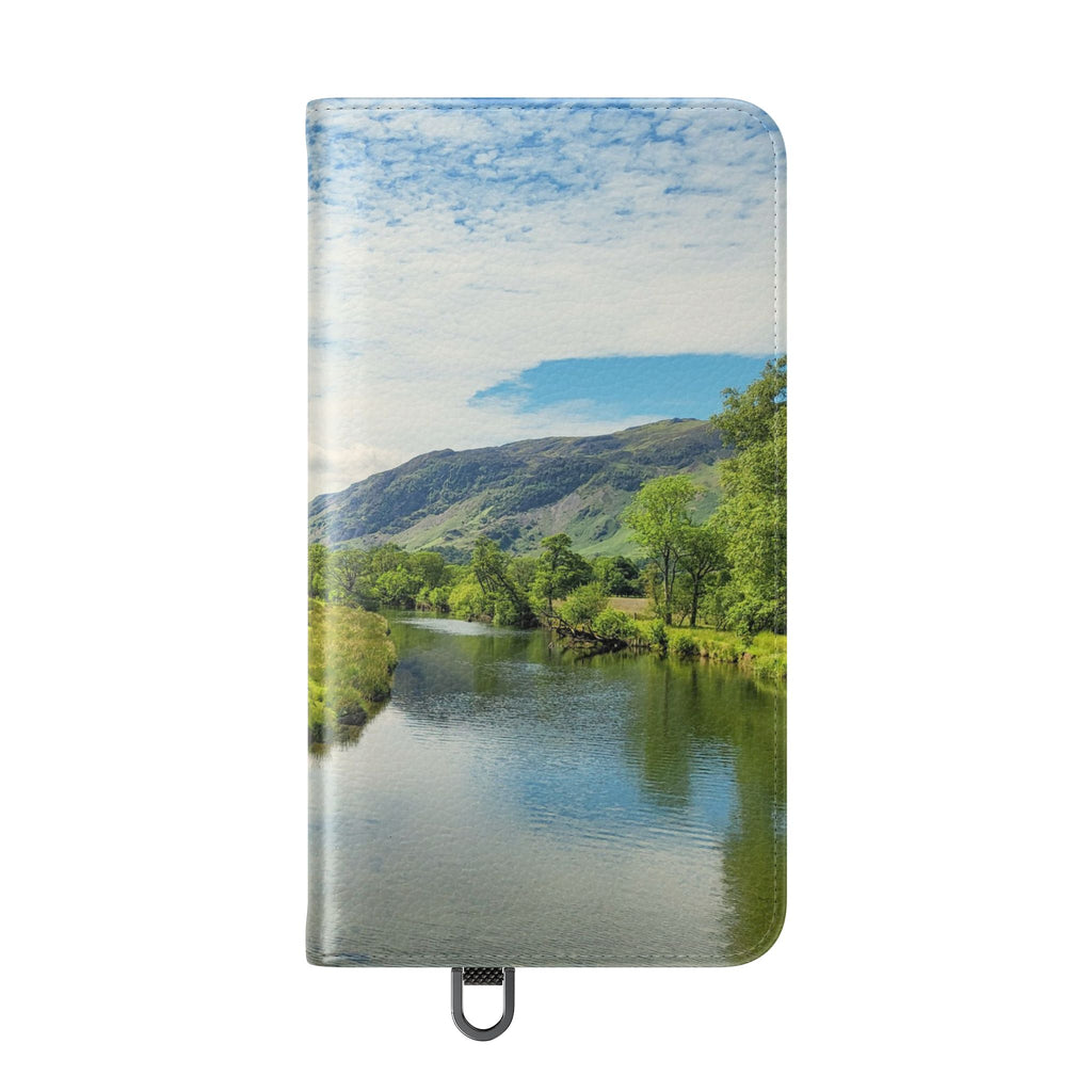 Lovely water Flip Phone Case — Nature Wallet Cover with Card Slots
