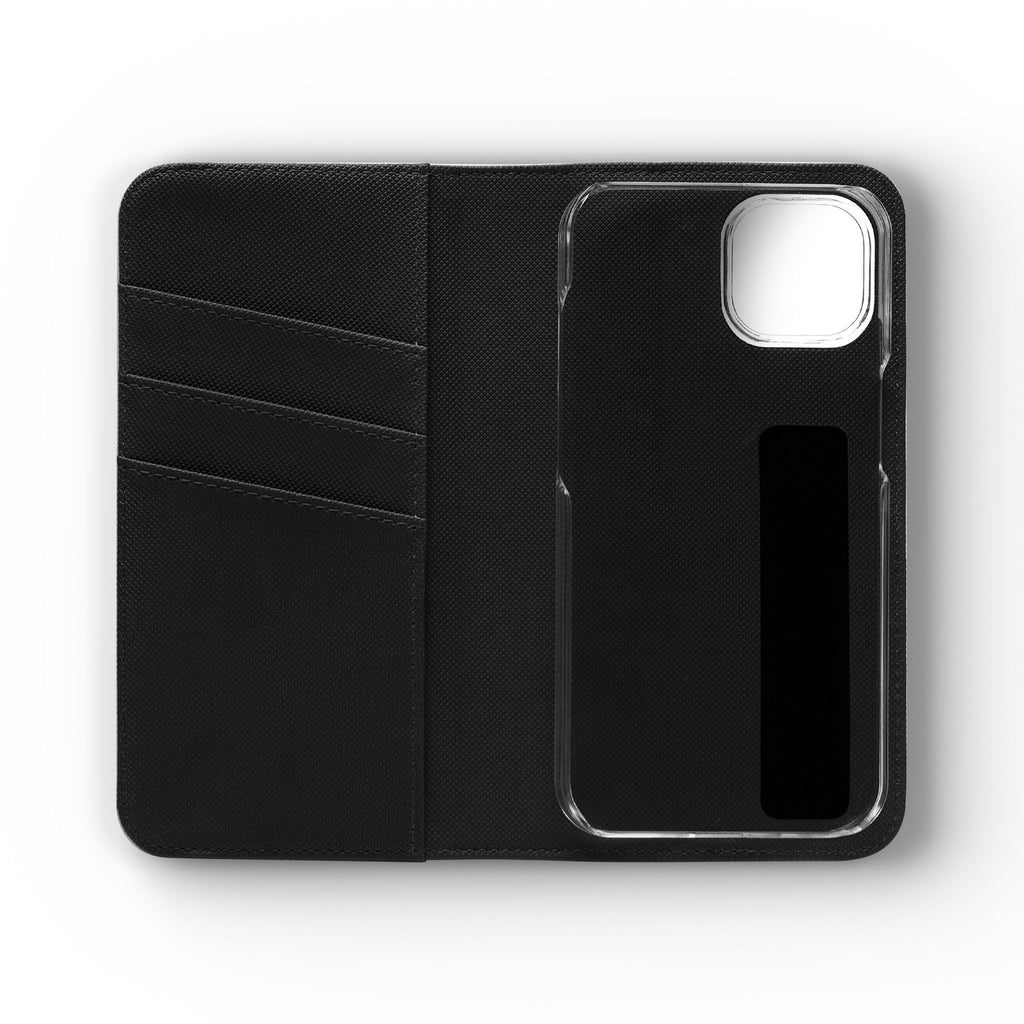 Lovely water Flip Phone Case — Nature Wallet Cover with Card Slots